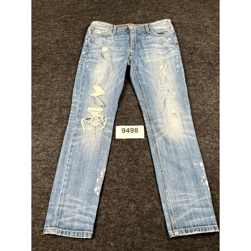 Joe's The Billie Ankle Boyfriend Jeans Women's 28 Blue Denim Distressed Skinny